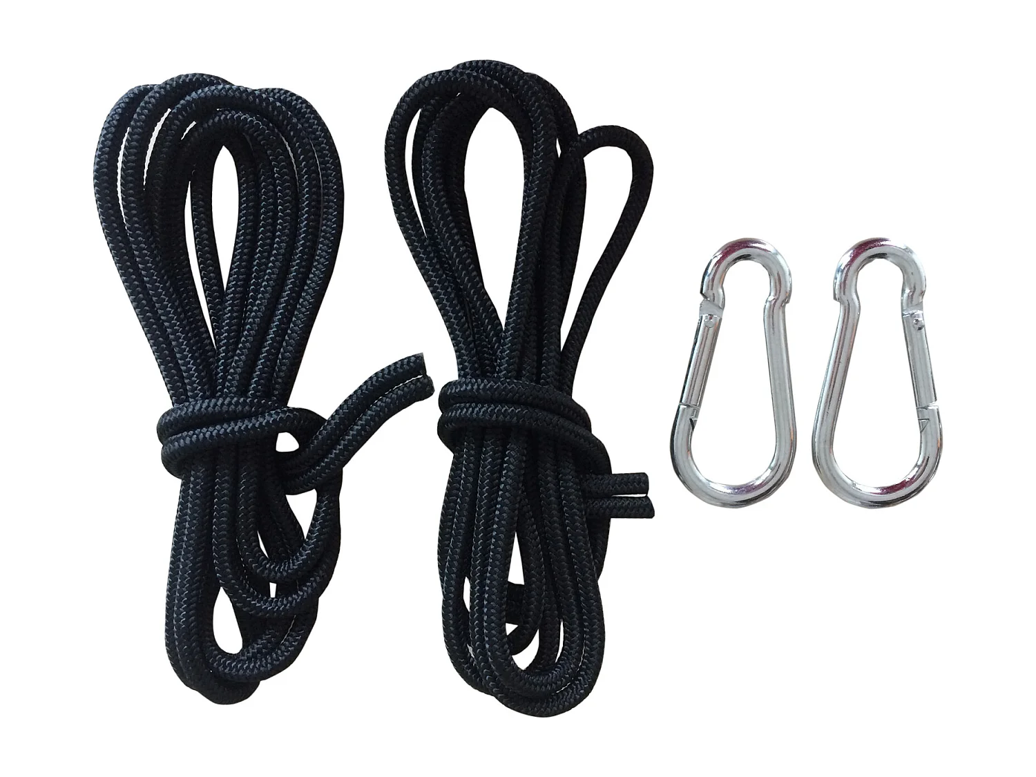 Rebecca Mobili Hamaca Azul Cuerdas de Nylon Lavables Mosquetones 275x136