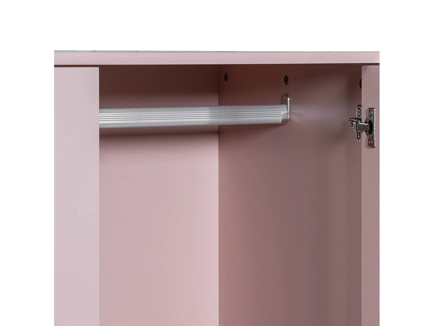 Armario Mobili Rebecca Amchor 175x80x55 MDF Pino Rosa  Marrón Escandinavo Para Montar