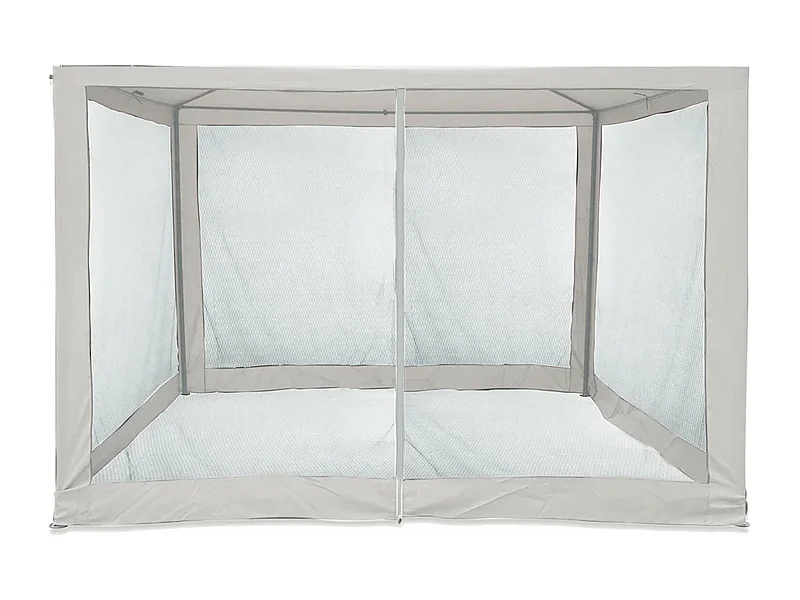 Zanzariera per Gazebo 3x3 Mobili Rebecca Kapok 240x1200 cm Poliestere Bianco Da Montare