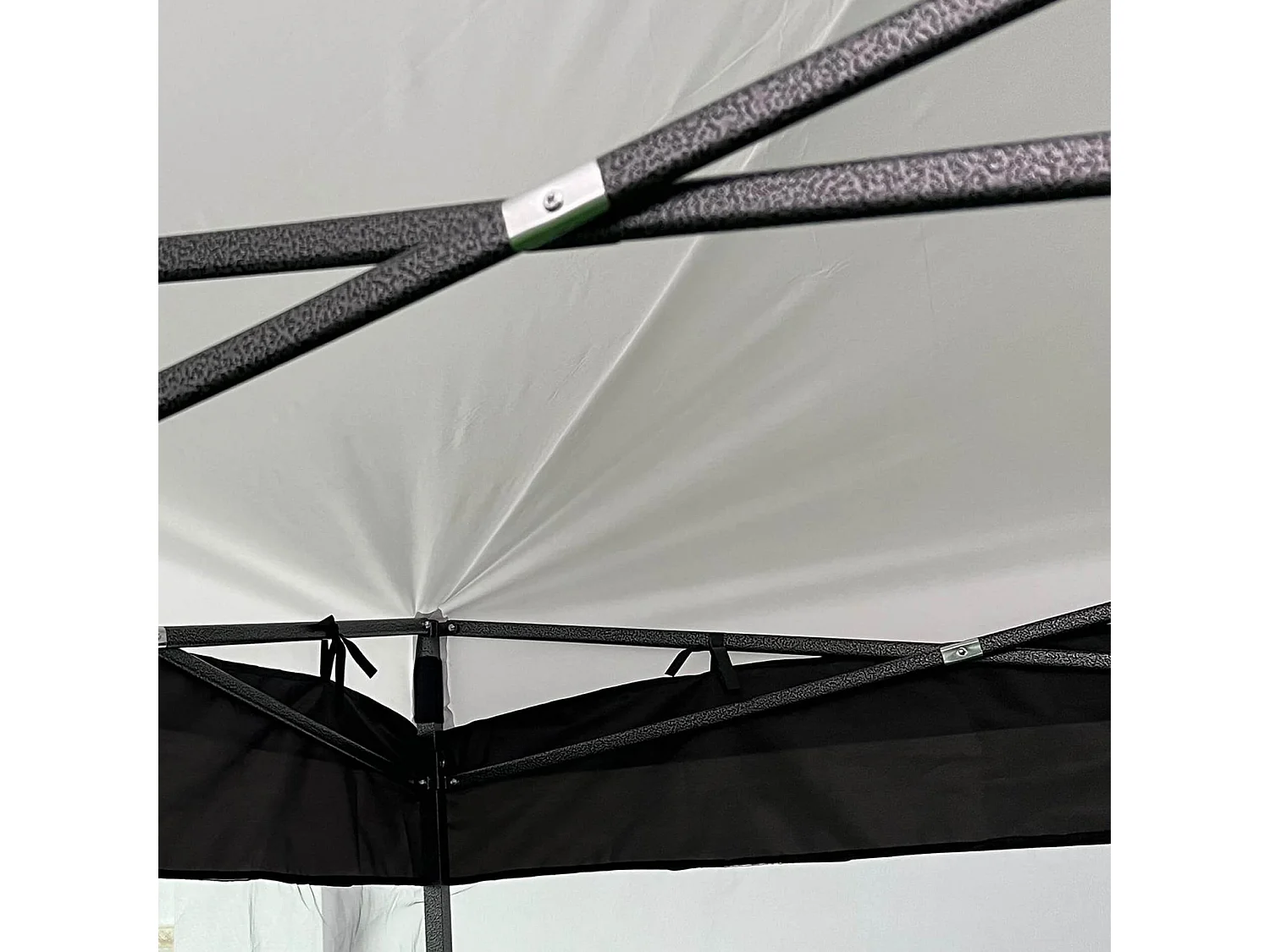 Zanzariera per Gazebo 3x3 Mobili Rebecca Banyan 240x1200 cm Poliestere Nero Da Montare