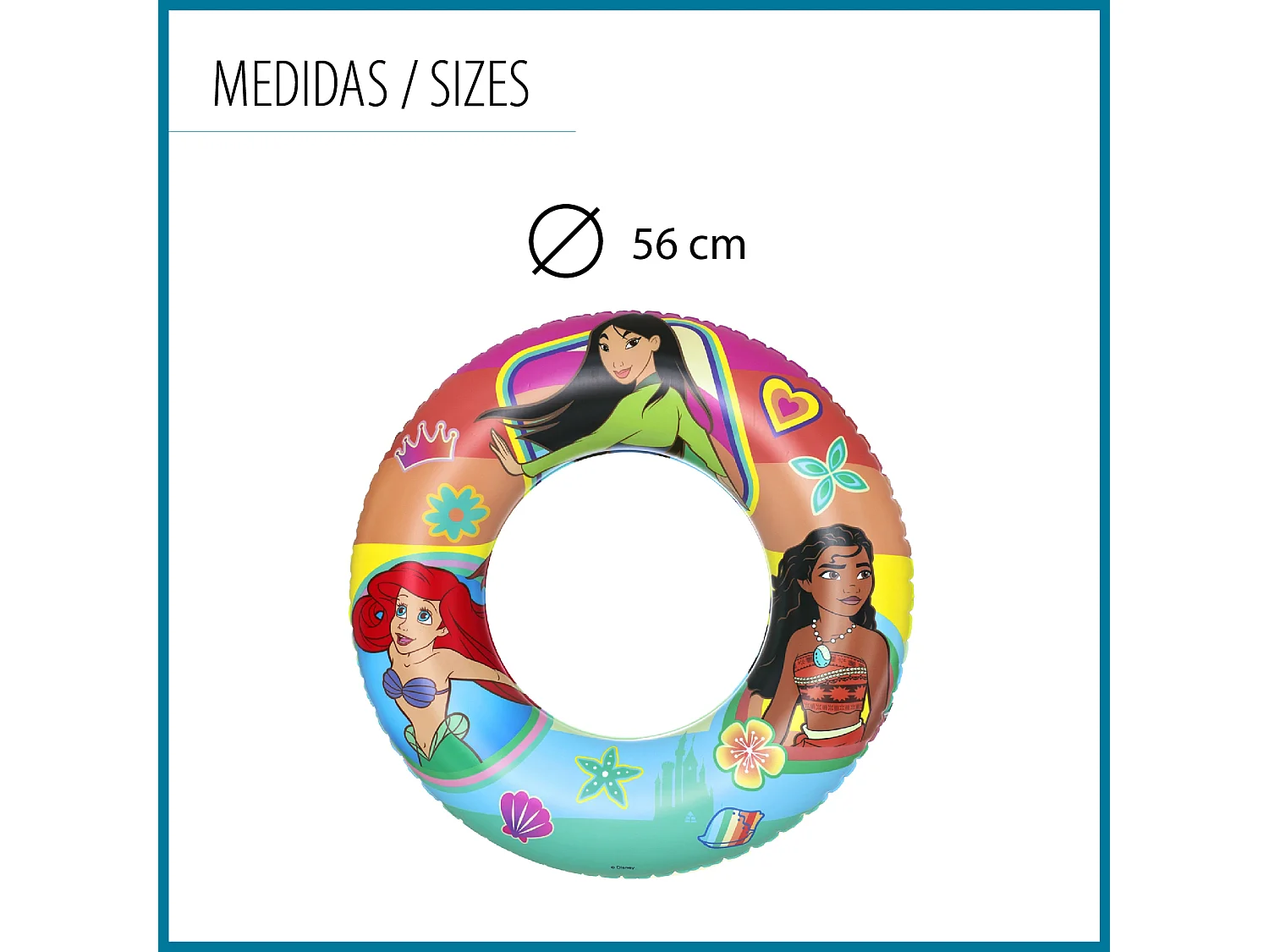 Bouée Gonflable pour Enfants de 3 à 6 ans Bestway 48 cm Design de Princesses Disney Double Chambre à Air