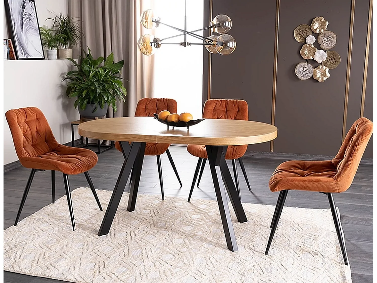 Esstisch Domingo/Braun&Schwarz