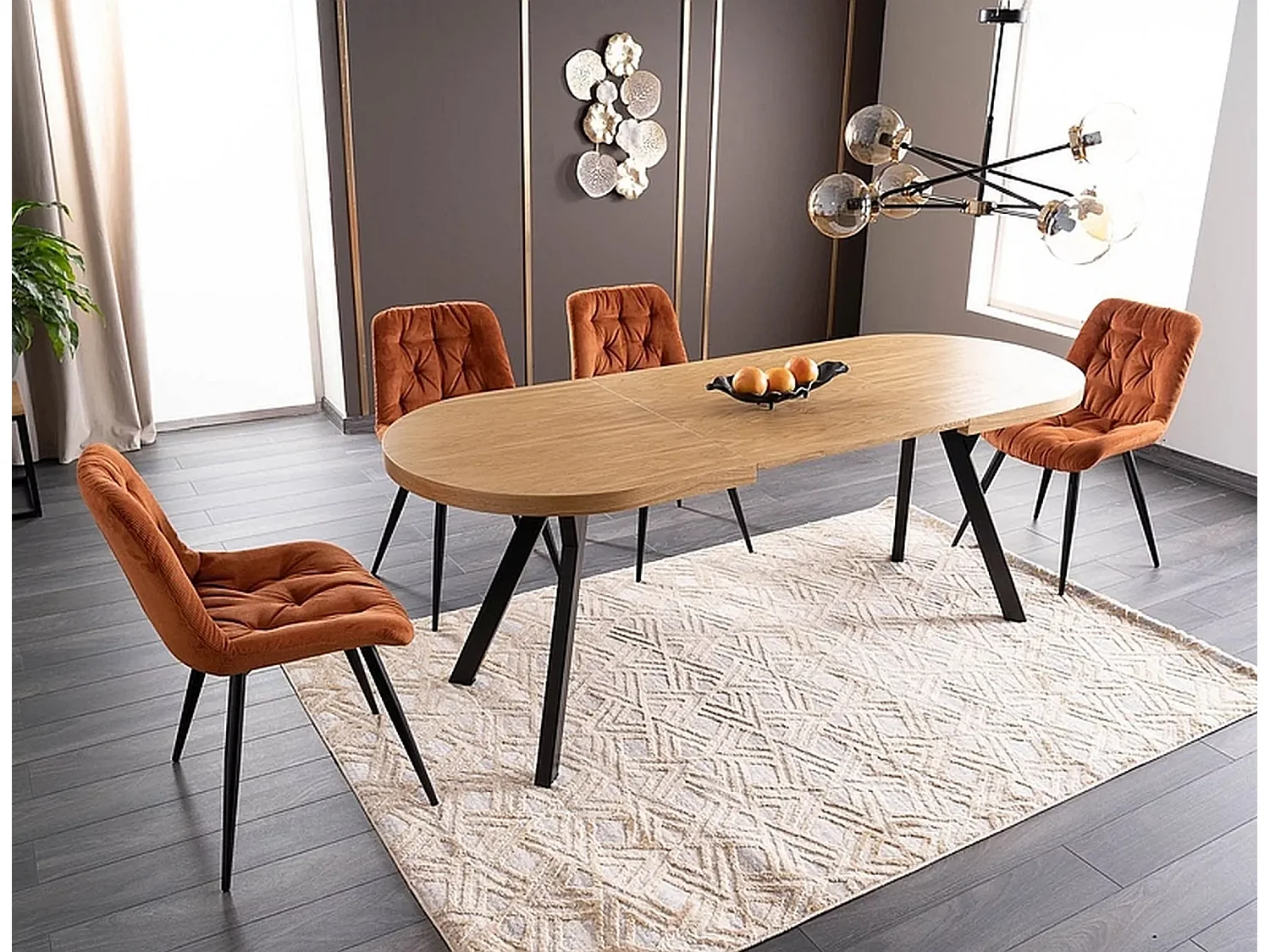 Esstisch Domingo/Braun&Schwarz