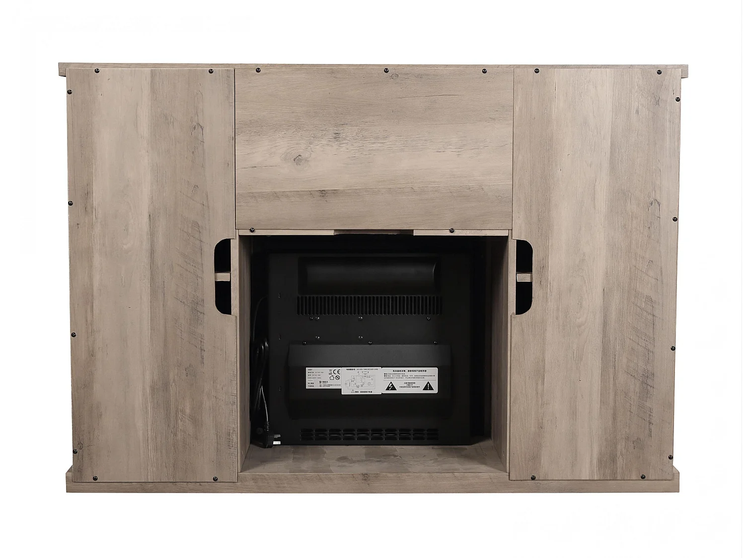 Rustiek dressoir met elektrische haard 2000W