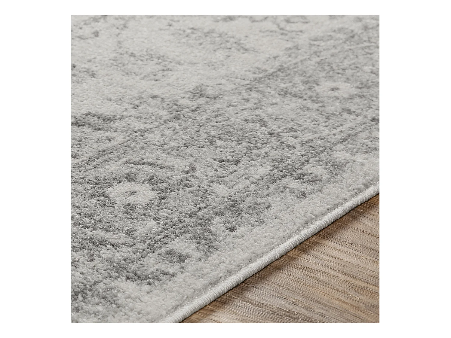 Vintage Oosters Tapijt - Grijs/Wit - 80x150cm - FARAH