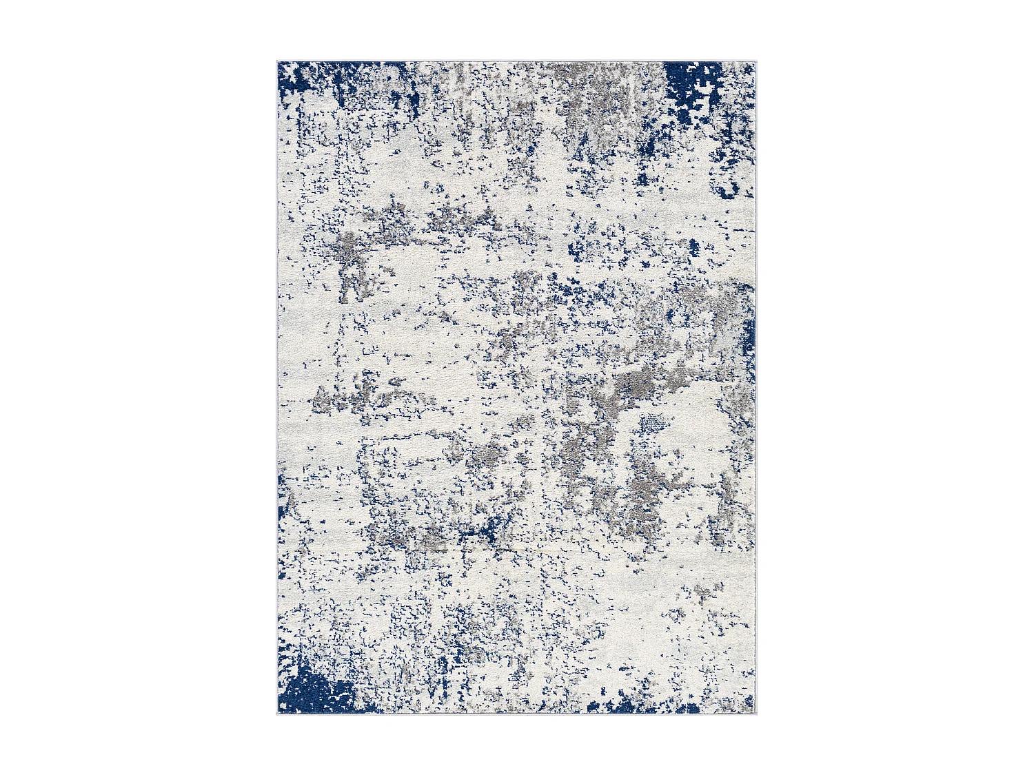 Tapis Abstrait Moderne - Gris/Blanc/Bleu - 160x220cm - SARAH