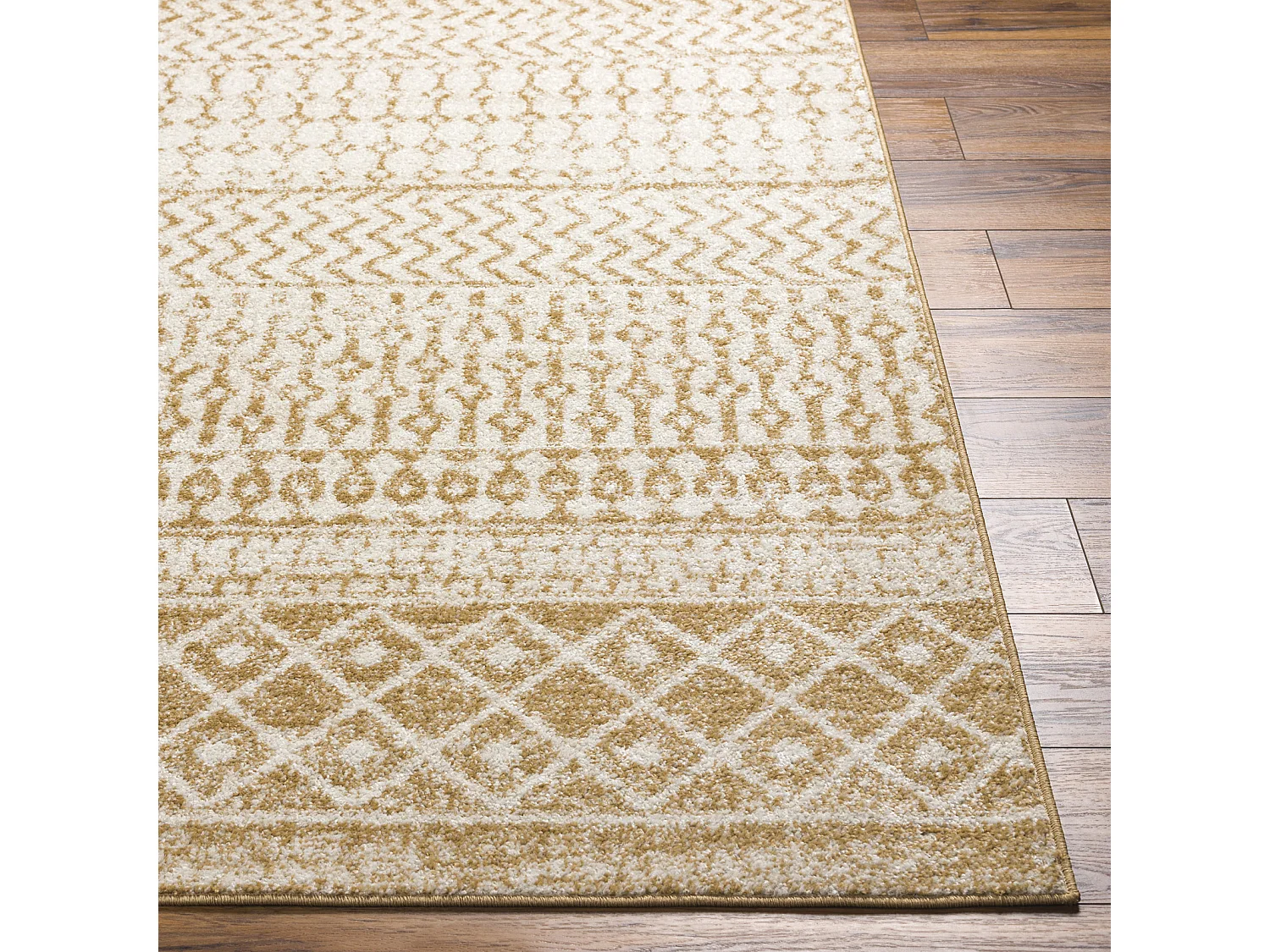 Tapis Scandinave Bohème - Ivoire/Brun Clair - 160x230cm - MILA