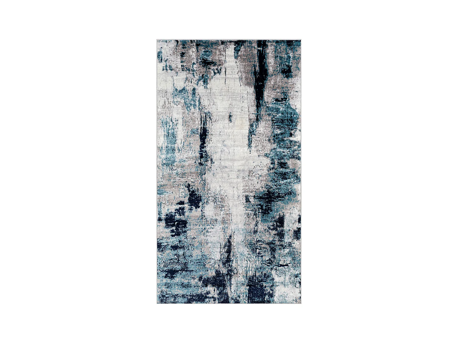 Modern Abstract Tapijt - Blauw/Grijs - 80x150cm - GIULIA