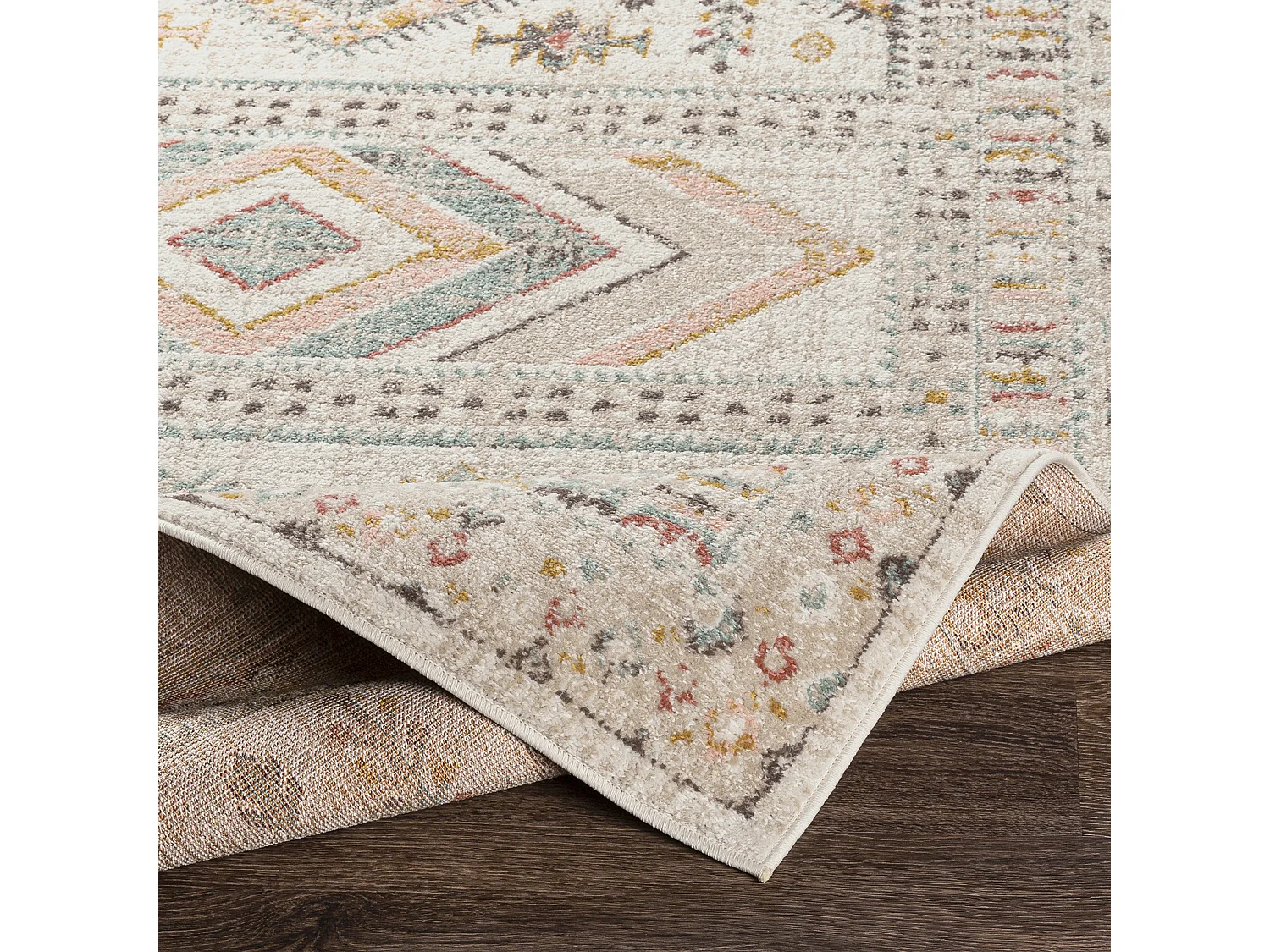 Scandinavisch Boho Loper Gang - Meerkleurig/Roze - 80x220cm - EVELYN