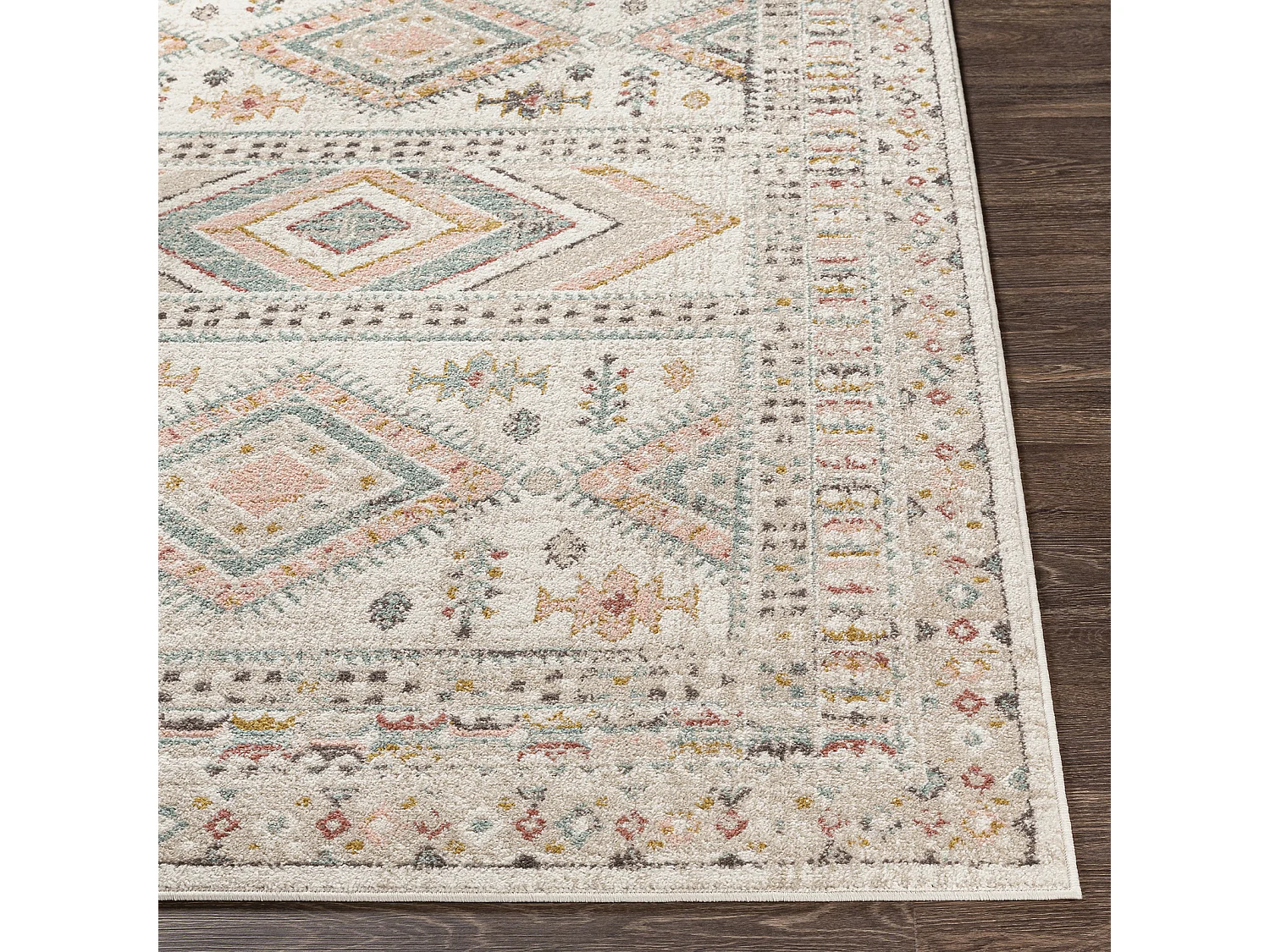 Scandinavisch Boho Loper Gang - Meerkleurig/Roze - 80x220cm - EVELYN