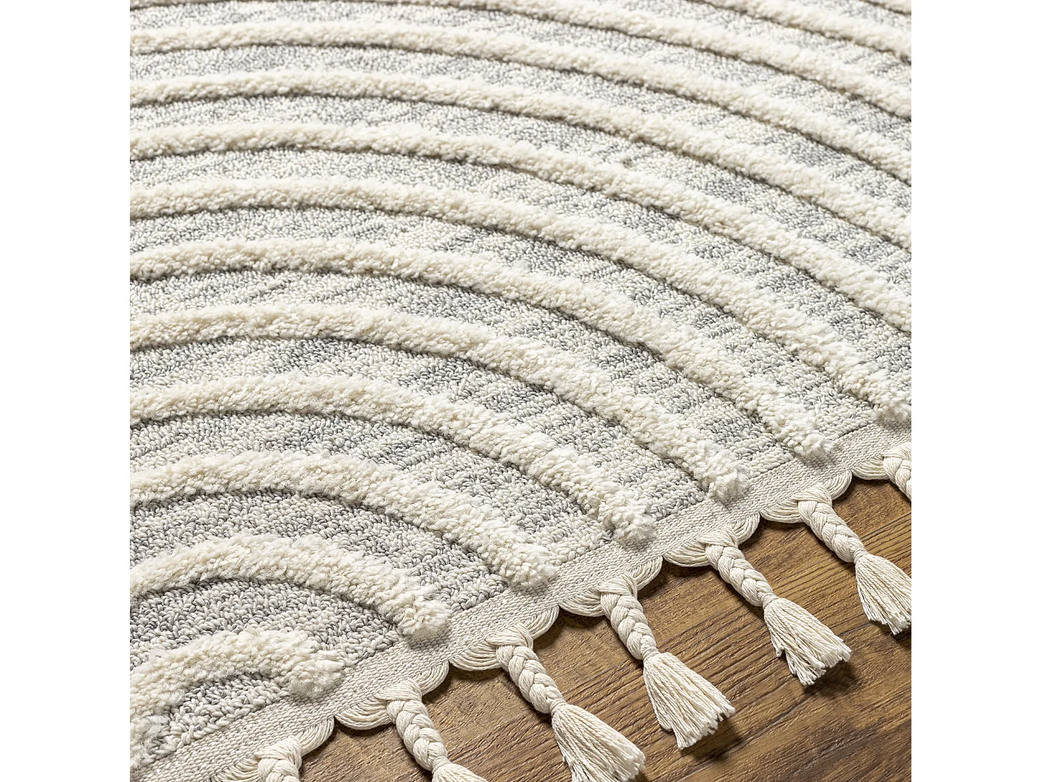 Tapis Scandinave Moderne - Gris/Ivoire - 160x213cm - MATILDA