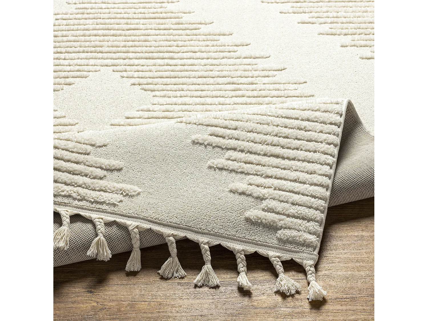 Berber Etnisch Tapijt - LichtGrijs/Ivoor - 160x213cm - SLOAN