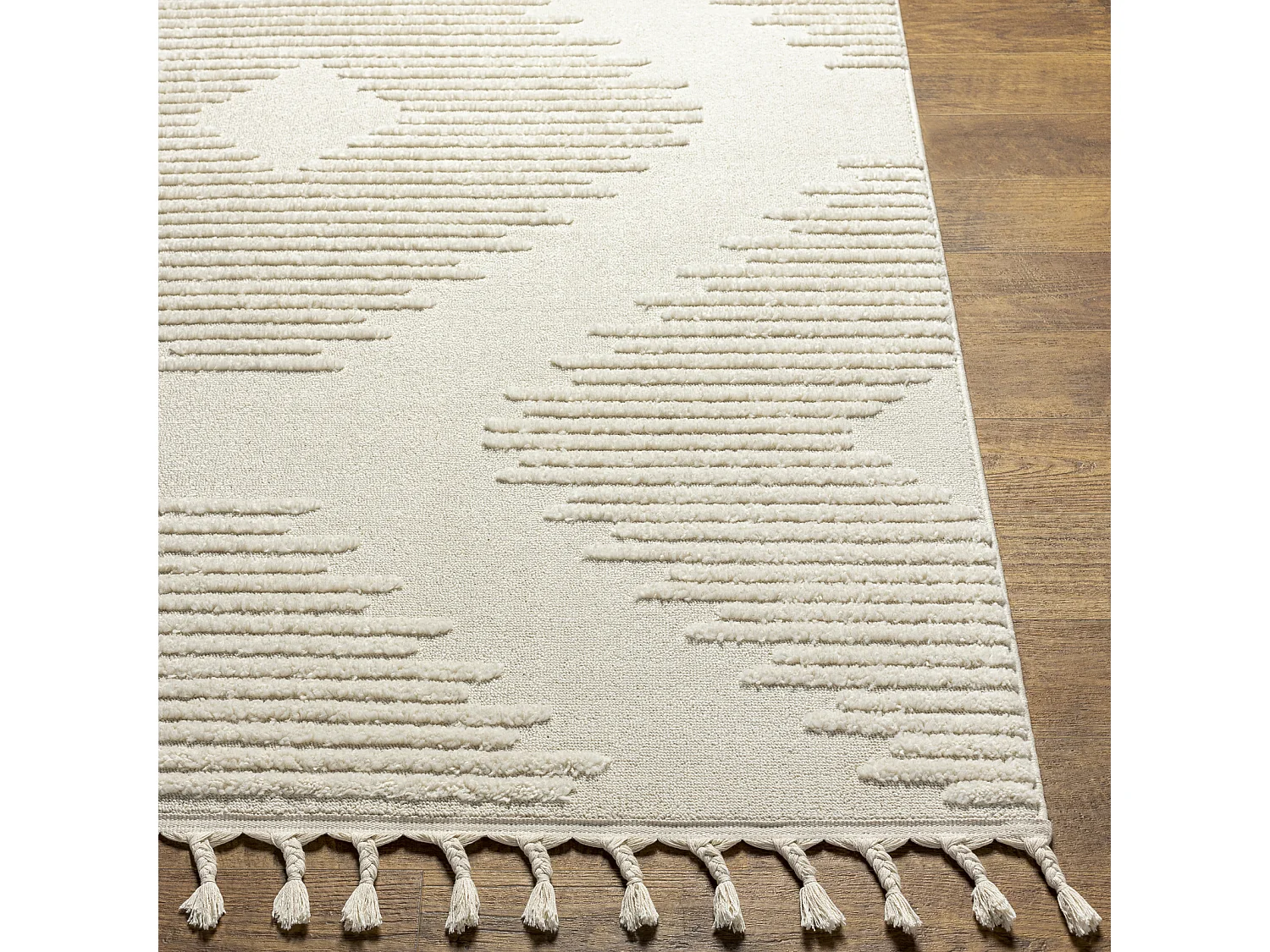 Berber Etnisch Tapijt - LichtGrijs/Ivoor - 160x213cm - SLOAN