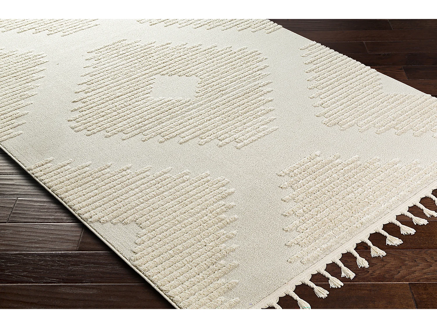 Berber Etnisch Tapijt - LichtGrijs/Ivoor - 160x213cm - SLOAN