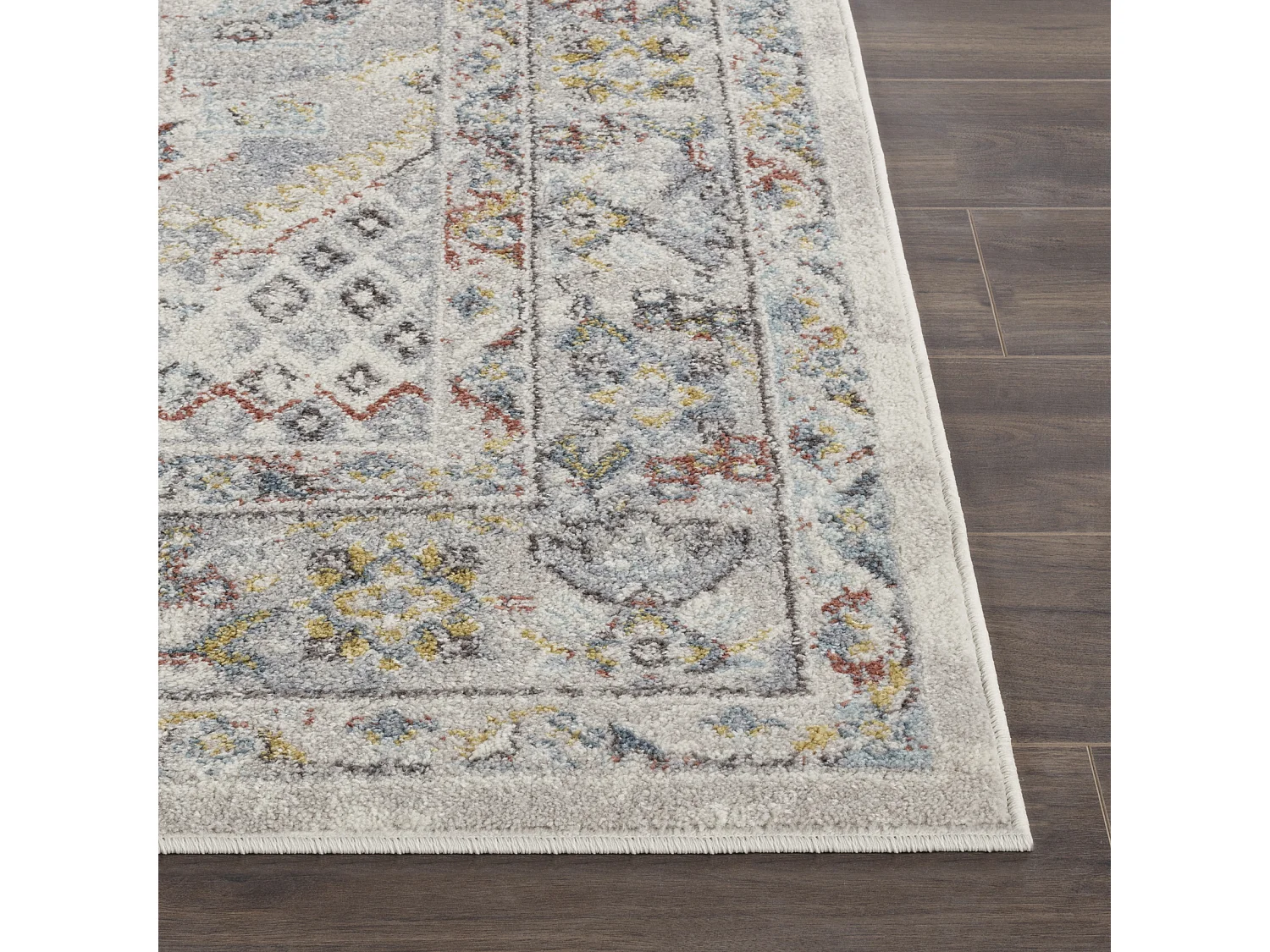 Rond Vintage Oosters Tapijt - Meerkleurig/Grijs - Ø 160cm - JADE