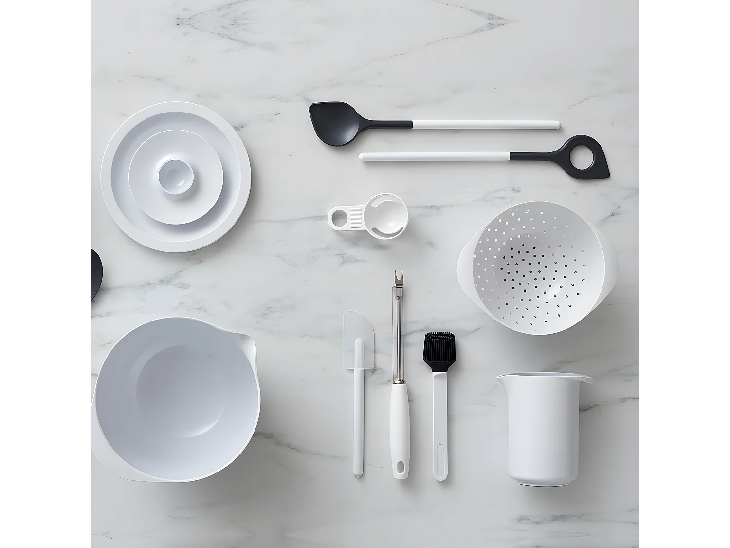 Pinceau silicone blanc