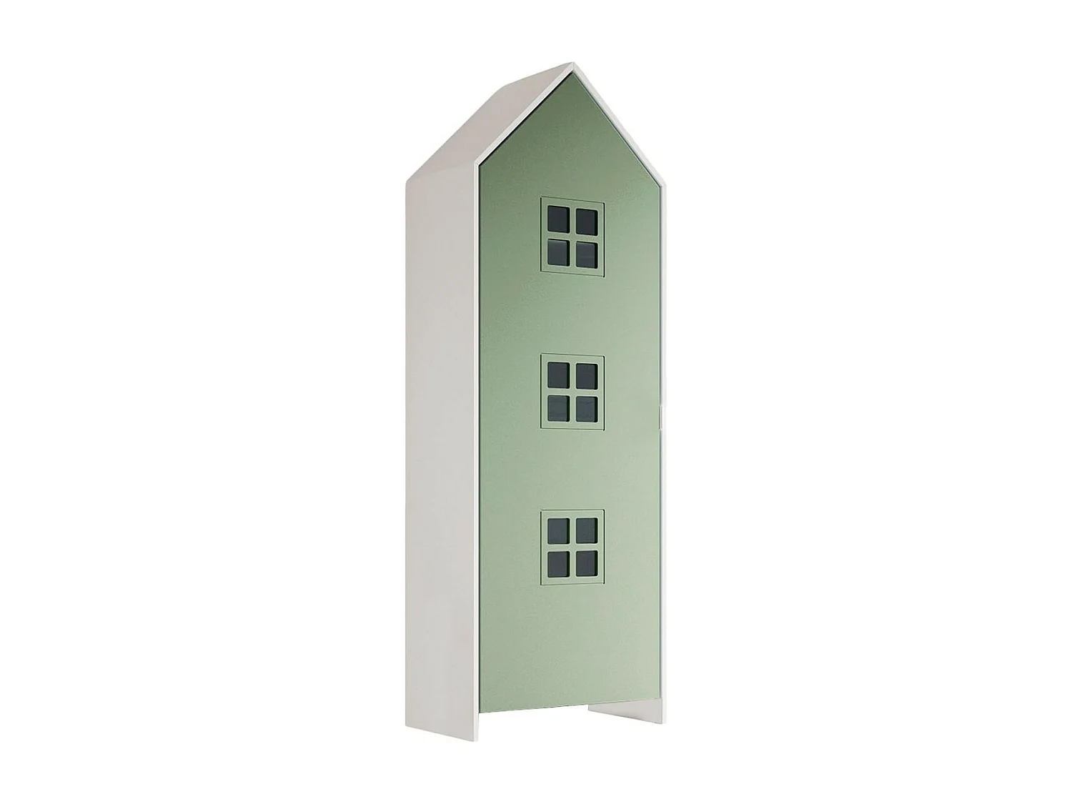 BEAUVILLE - Pack 2 Armoires Cabane 1 Porte Verte et Blanche