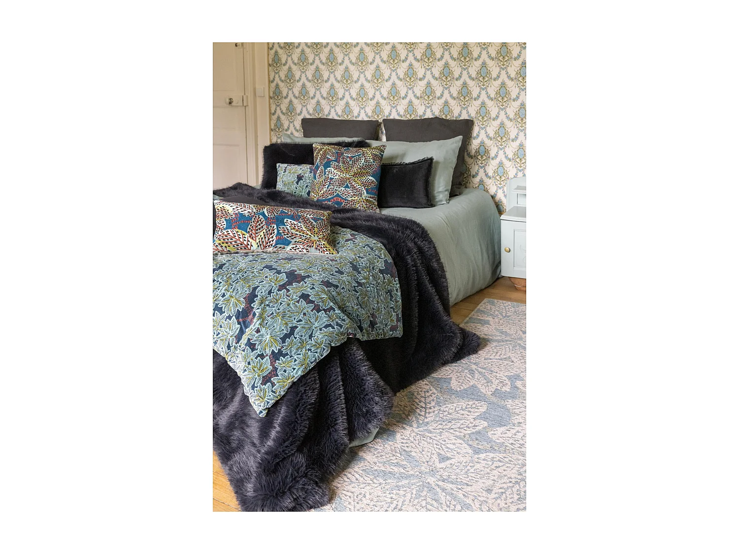 Edredom reciclado Nolan Caviar 85 x 200 cm