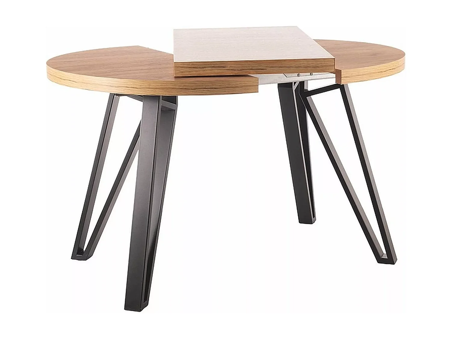 Table à manger Galaxy (100x168)/Ronde/Marron