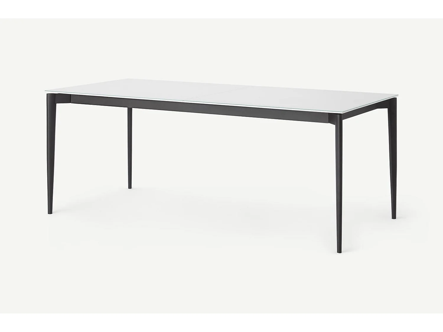 Phoenix - Uitschuifbare tafel (190/270 x 90 cm) in wit glas