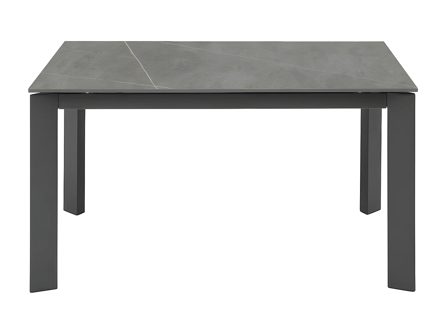 David Table extensible (140/200 x 90 cm) en céramique grise