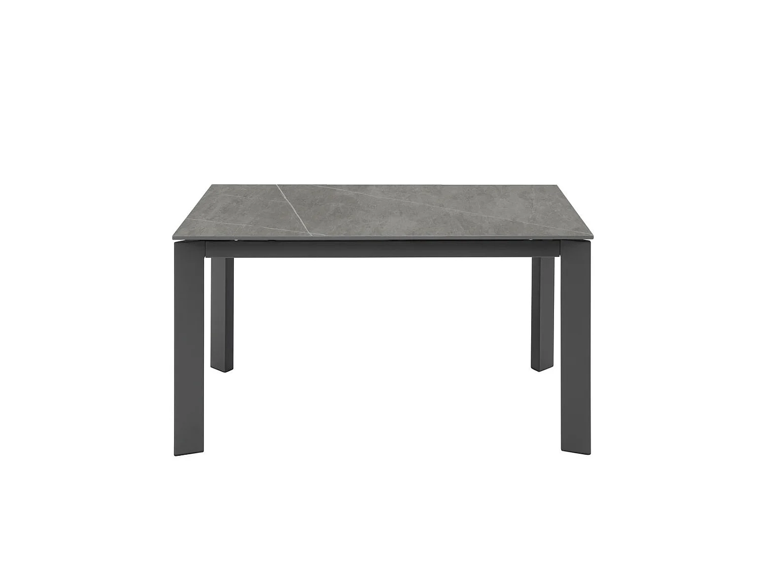 David Table extensible (140/200 x 90 cm) en céramique grise