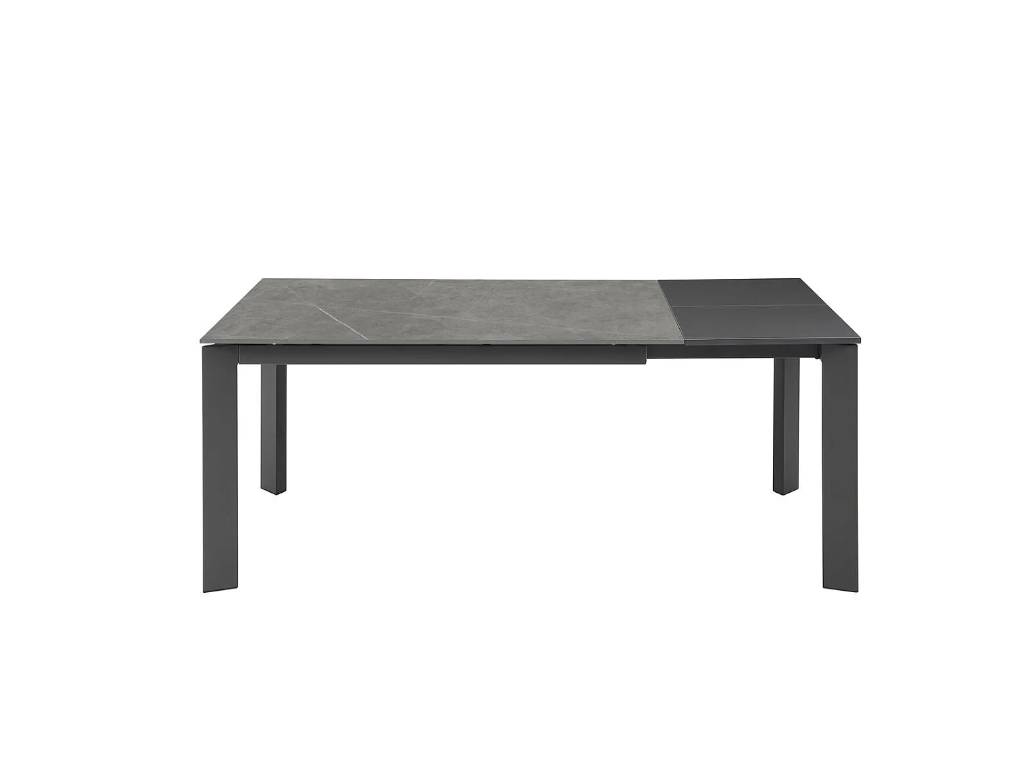 David Table extensible (140/200 x 90 cm) en céramique grise