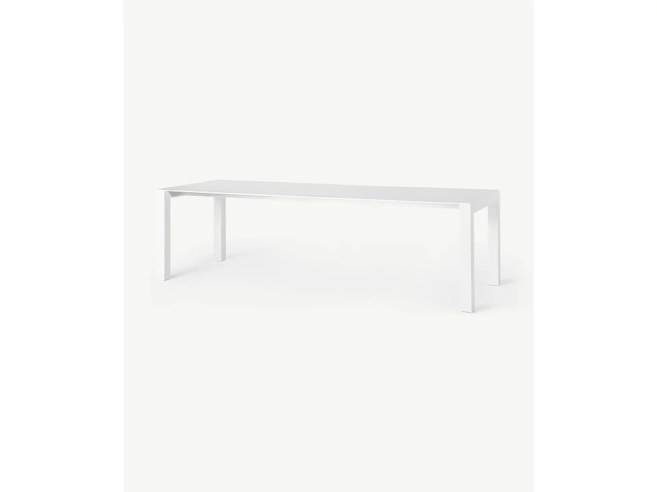 Neal - Mesa extensible (170/264 x 90 cm) en MDF blanco