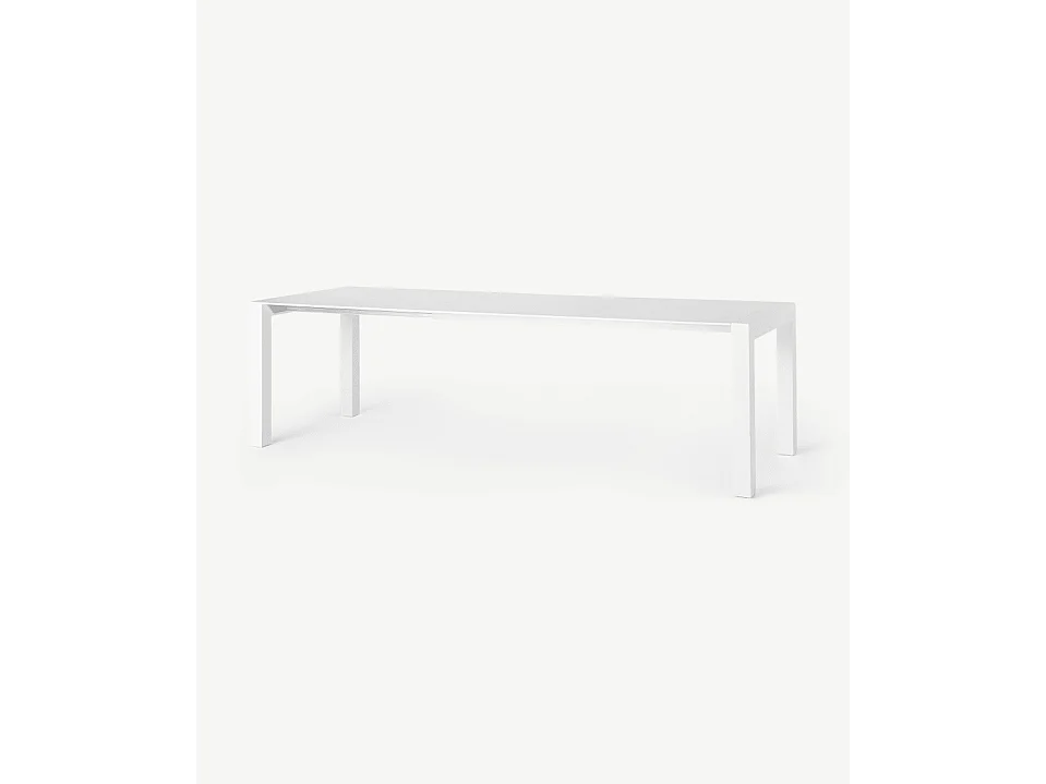 Neal - Mesa extensível (170/264 x 90 cm) em MDF Branco