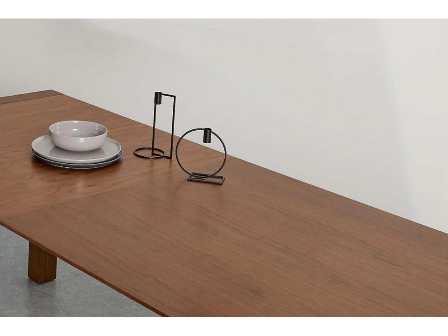 Neal Table extensible (170/264 x 90 cm) en MDF noyer