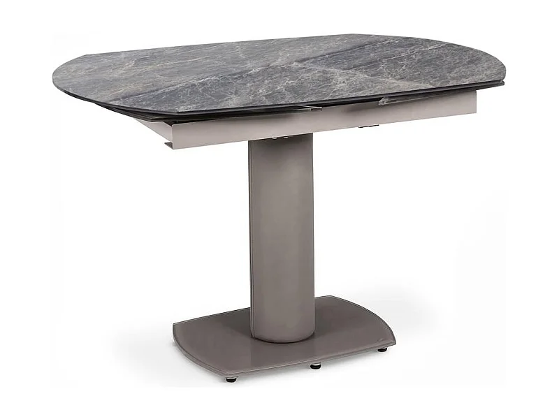 Kyoto - Tavolo allungabile (120/180 x 90 cm) in vetro antracite