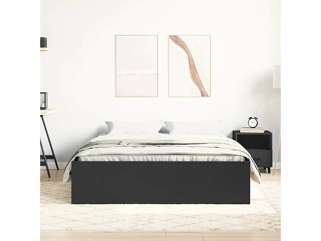 Bedframe zwart 120x190 cm