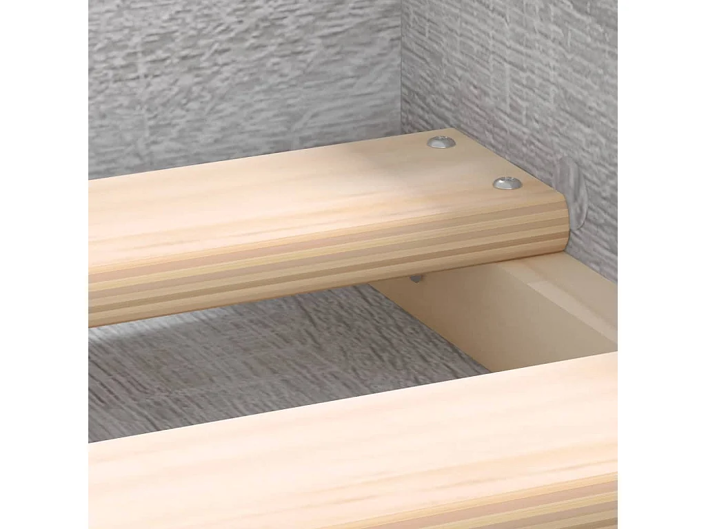 Cadre de lit sans matelas sonoma gris 160x200 cm