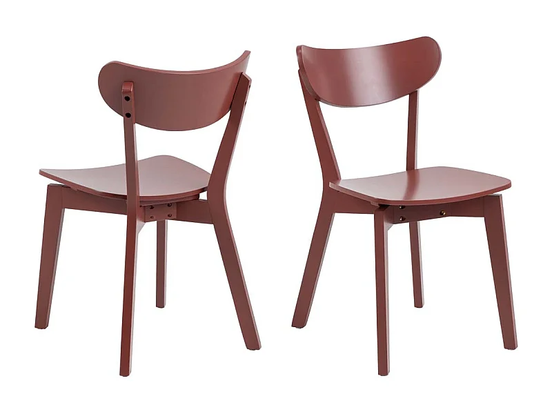 Roxby chaise de salle à manger rouge.