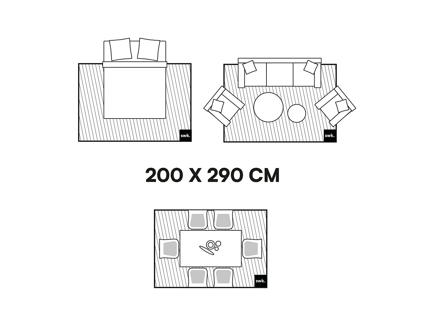 Tapis intérieur shaggy. style berbère. poils longs. crème et multicolore 200 x 290cm