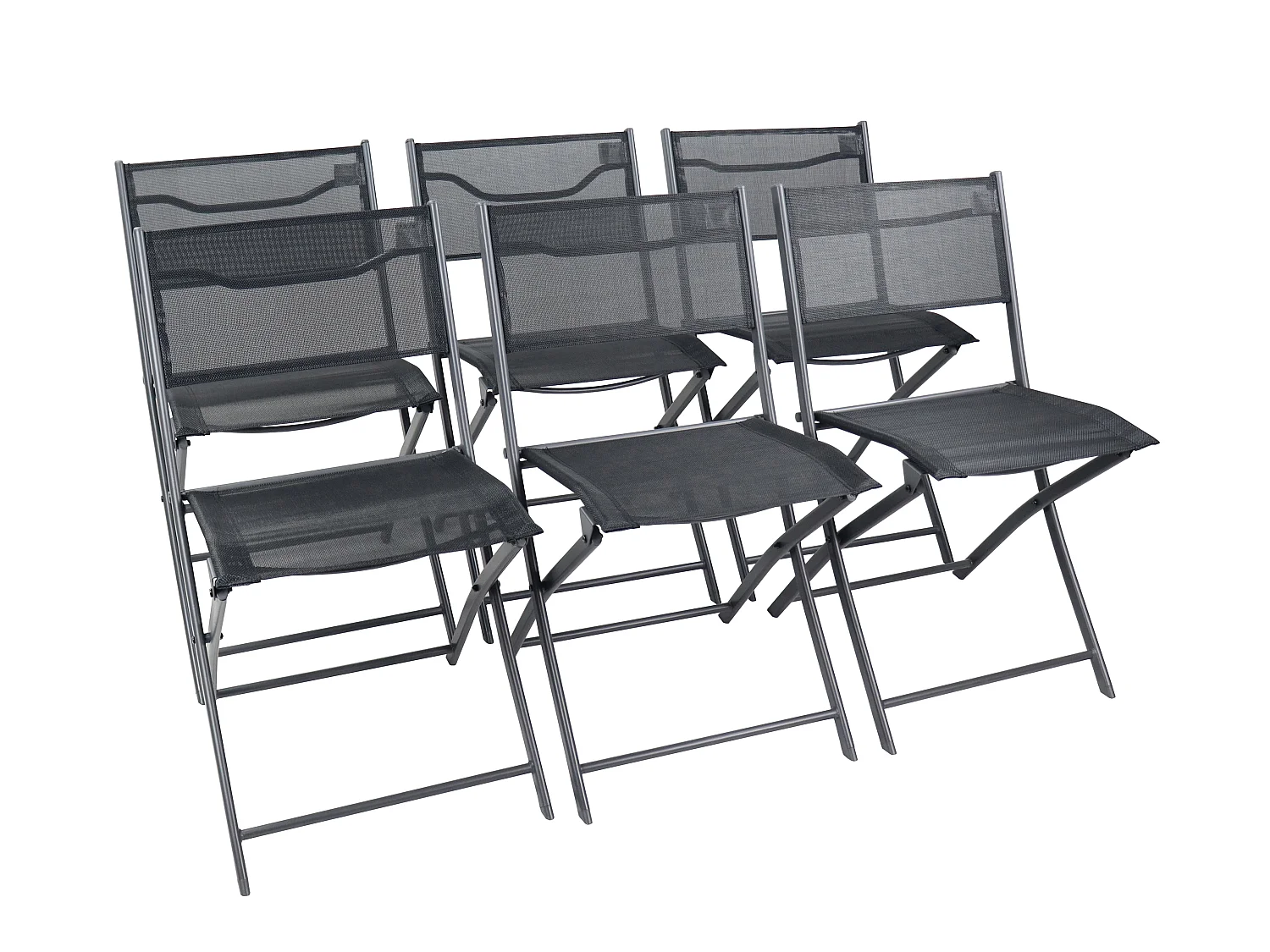 Garden chair Sumila Black H. 79 x W. 45 x D. 46 cm