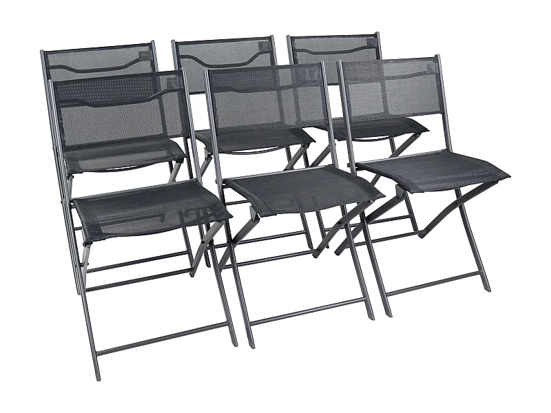 Cadeira de jardim Sumila Preto A. 79 x L. 45 x P. 46 cm