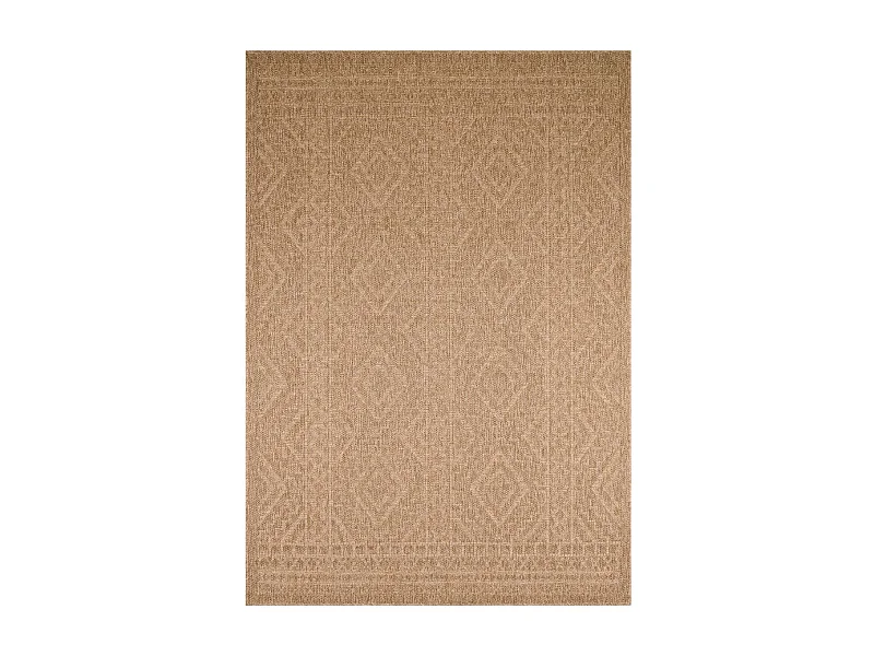 Tapis extérieur 60x180 tissé kilim beige JUTE ART 3