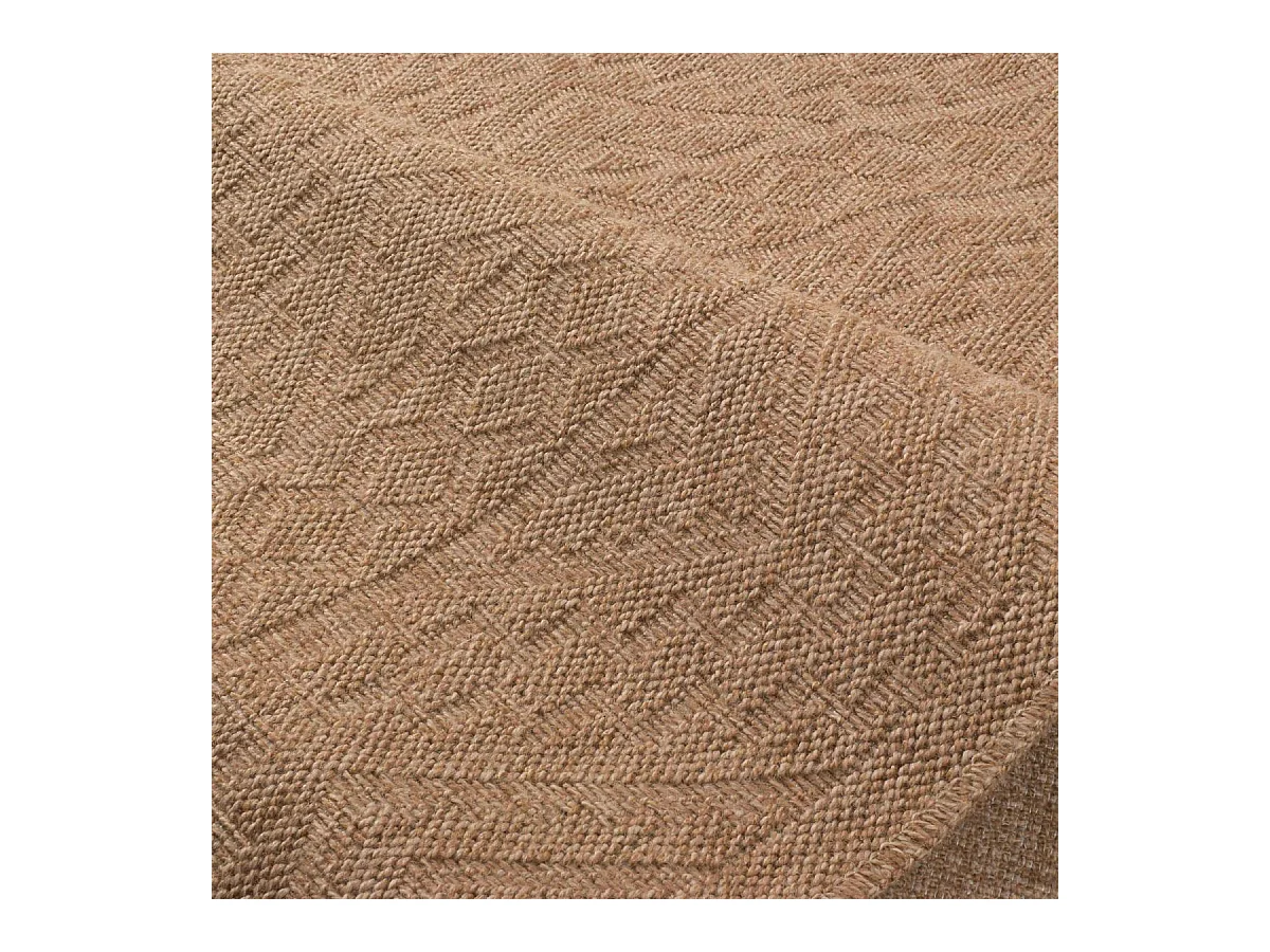 Tapis extérieur 60x180 tissé kilim beige JUTE ART 3