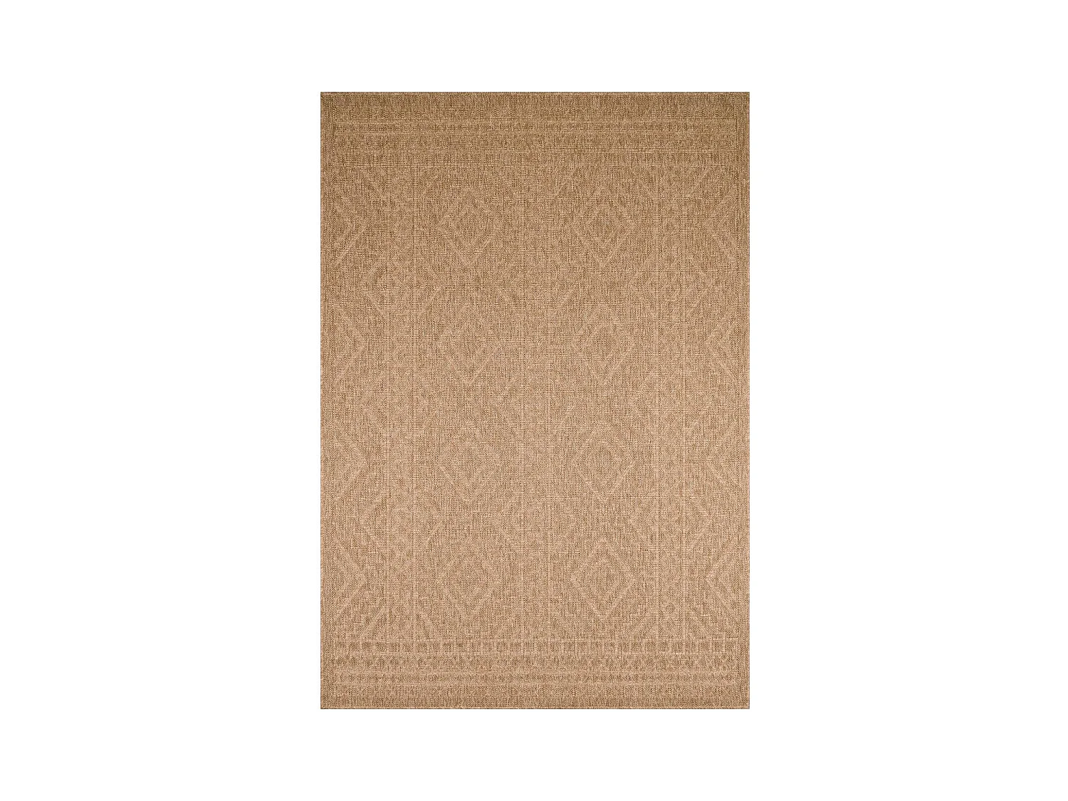 Tapis extérieur 60x180 tissé kilim beige JUTE ART 3