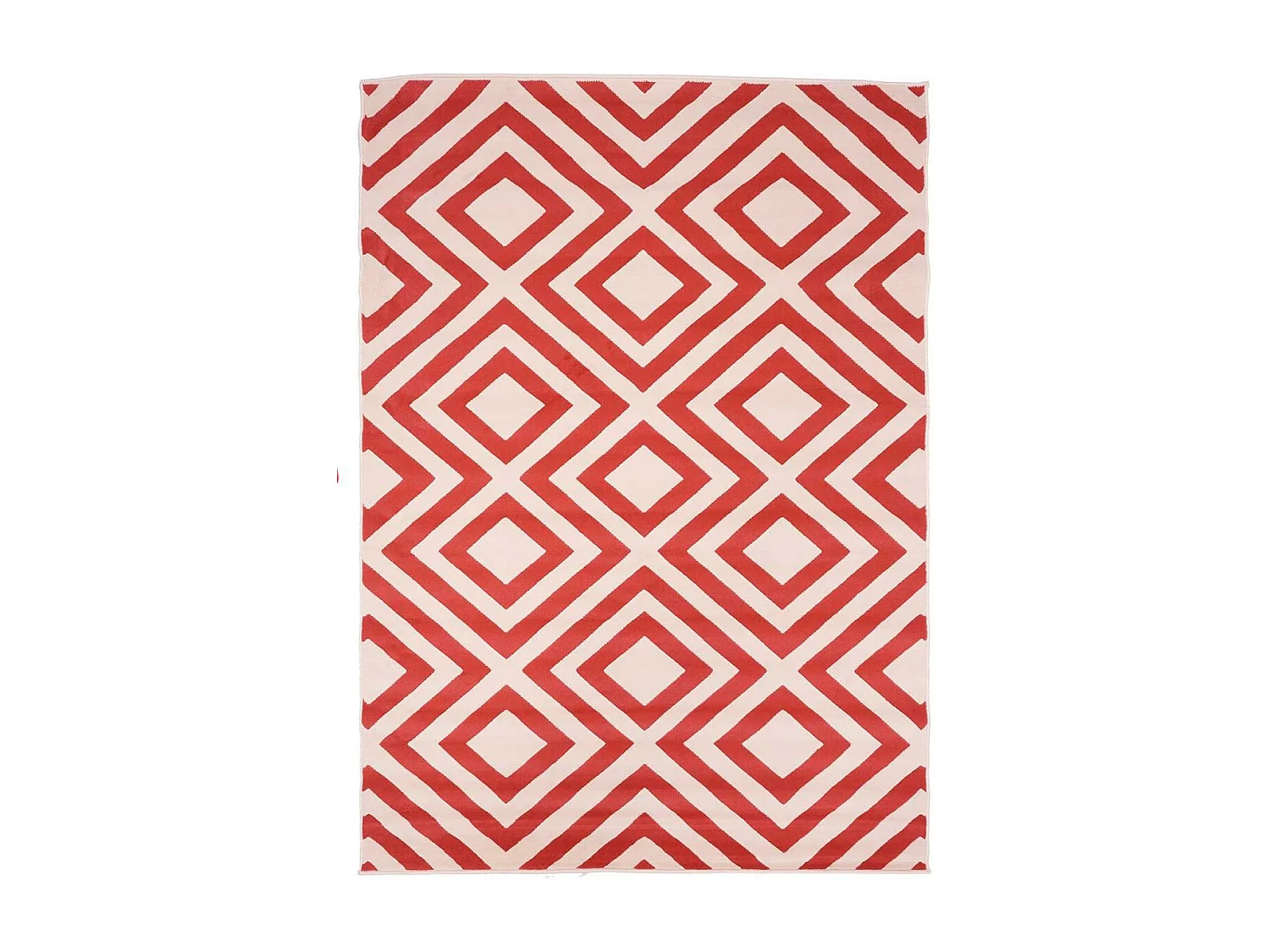 tapis chambre 60x110 tissé corail rectangle motif géométrique AF2 NICE