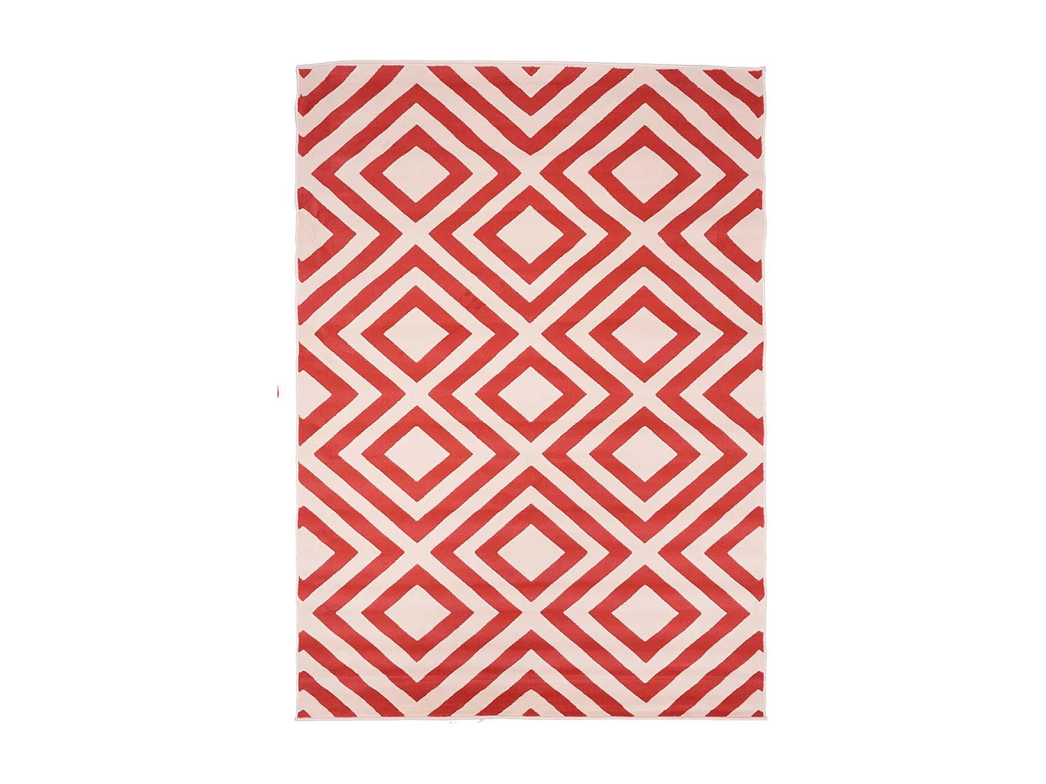 tappeto per camera 60x110 tessuto rettangolo corallo disegno geometrico LYN49 NICE