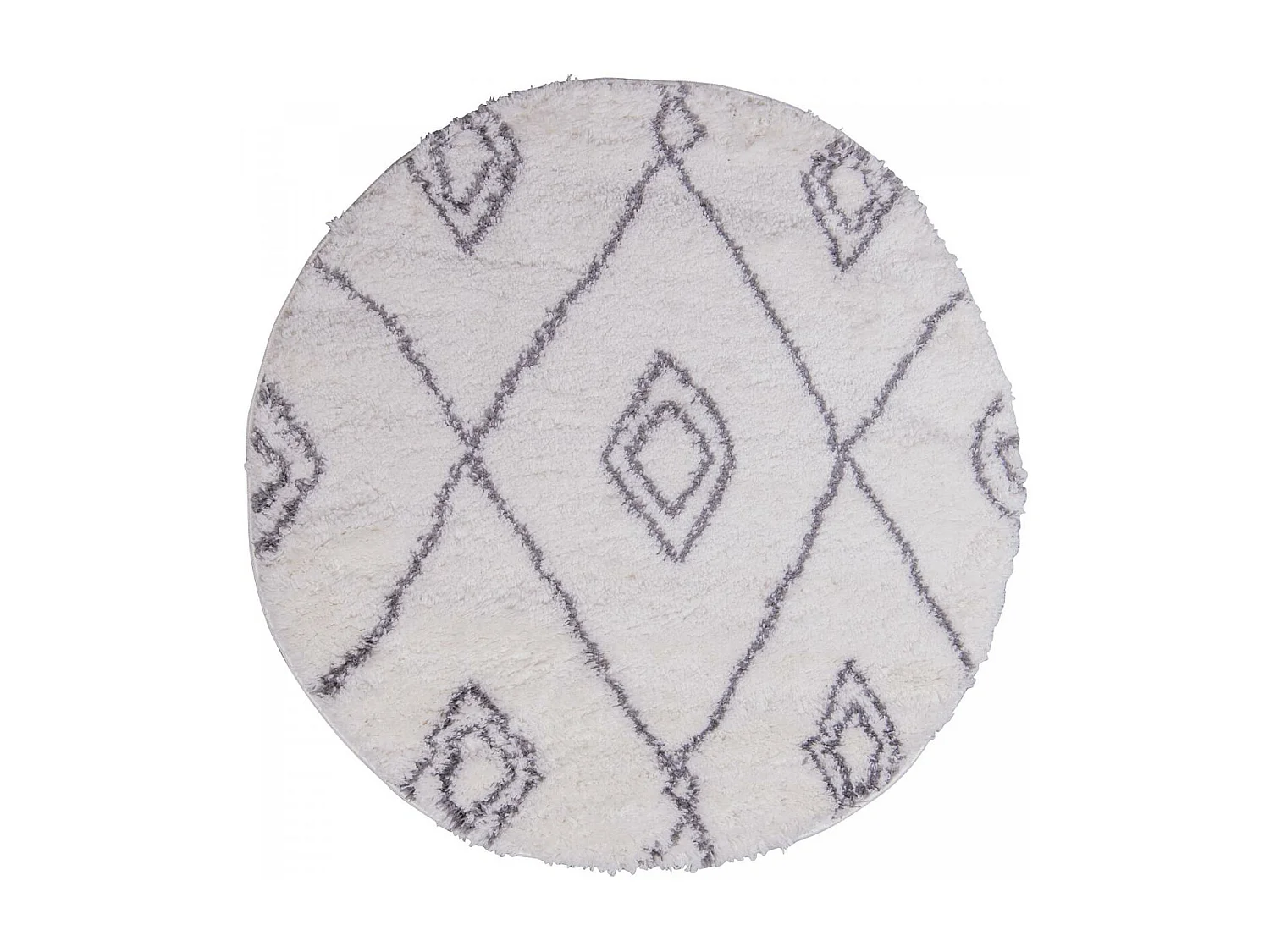 Tapis berbère 160x220 tissé motif ethnic LYN4 DOUX 2 crème