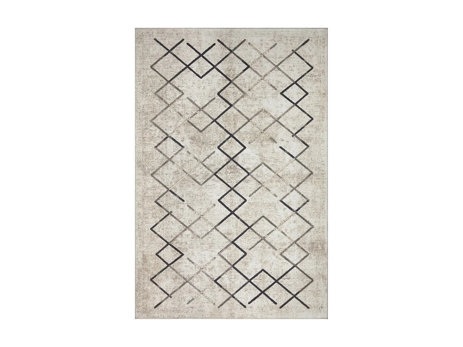 tapis chambre 150x230 tissé crème rectangle motif scandinave JOINTA