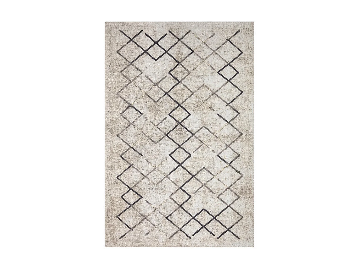 tapis chambre 150x230 tissé crème rectangle motif scandinave JOINTA