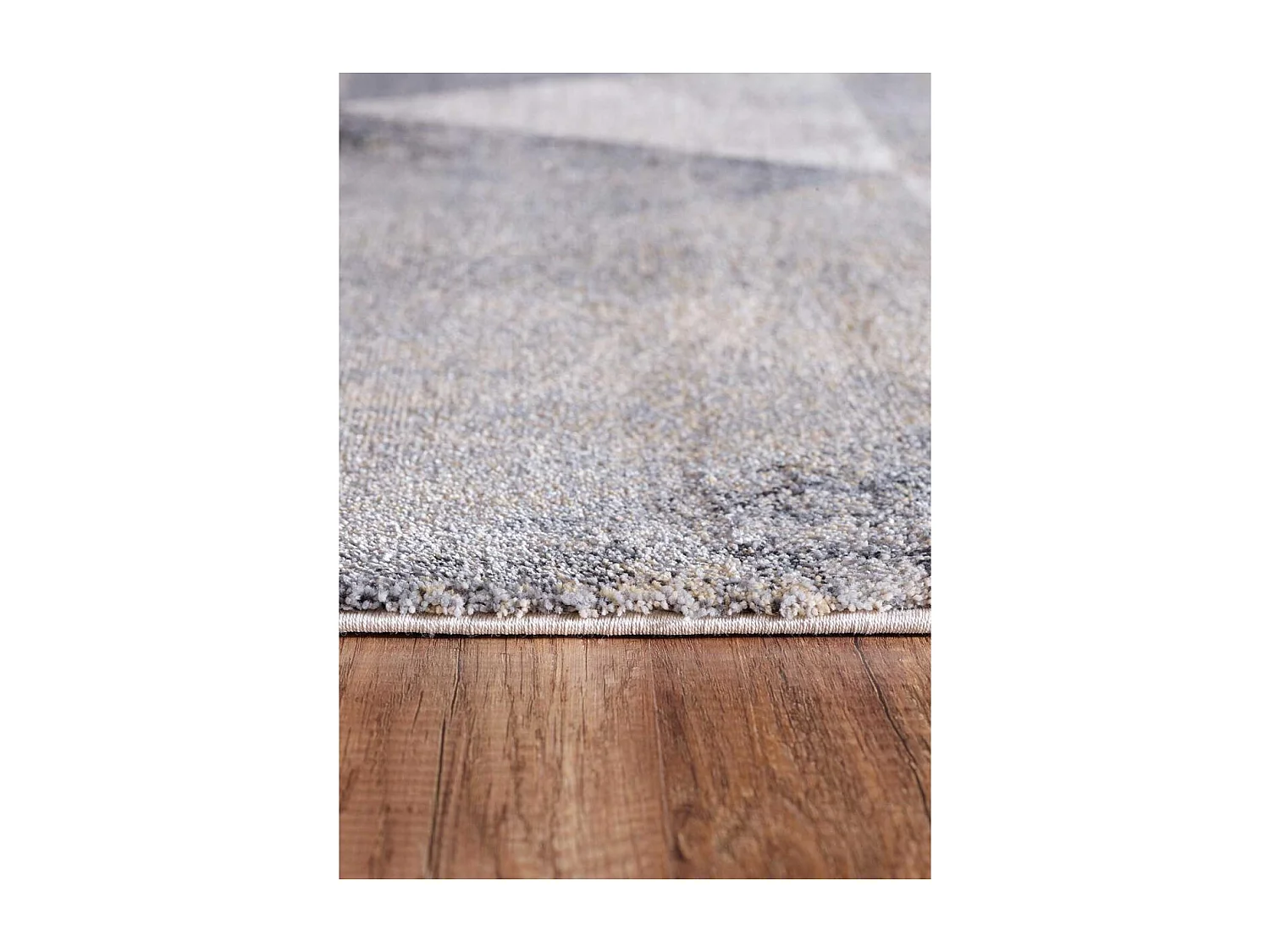 tapis chambre 80x150 tissé gris et crème rectangle motif scandinave RONGO