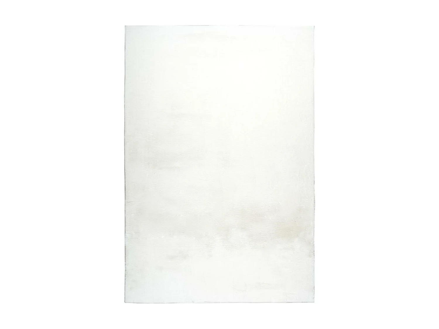 tapis salon 200x290 tissé blanc rectangle motif uni SUPERSOFT