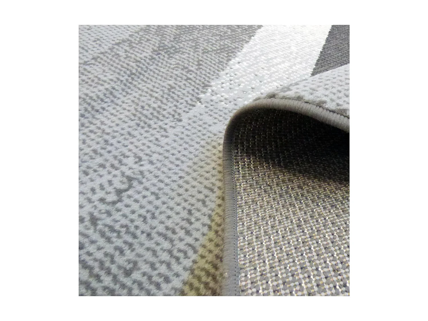 tapis salon 160x225 tissé gris et noir rectangle motif géométrique LYN1 DIAPO