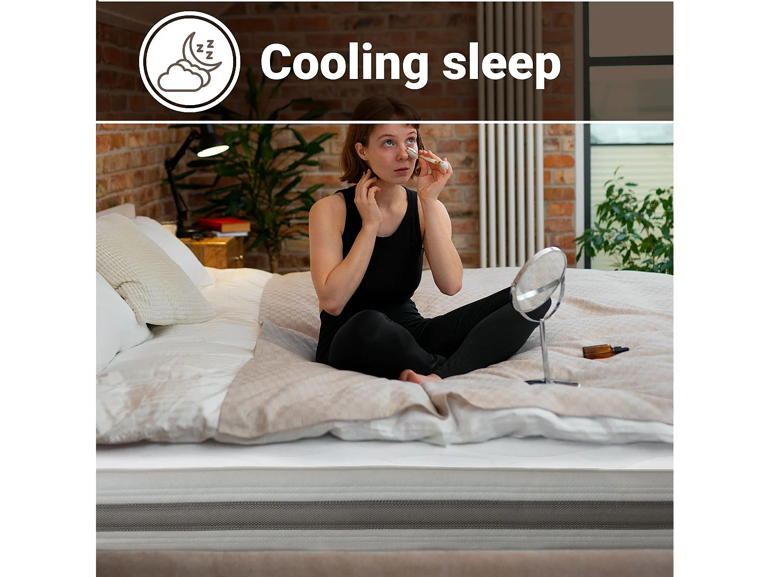 Matelas 180 x 200 à ressorts ensachés | Hauteur 20 cm