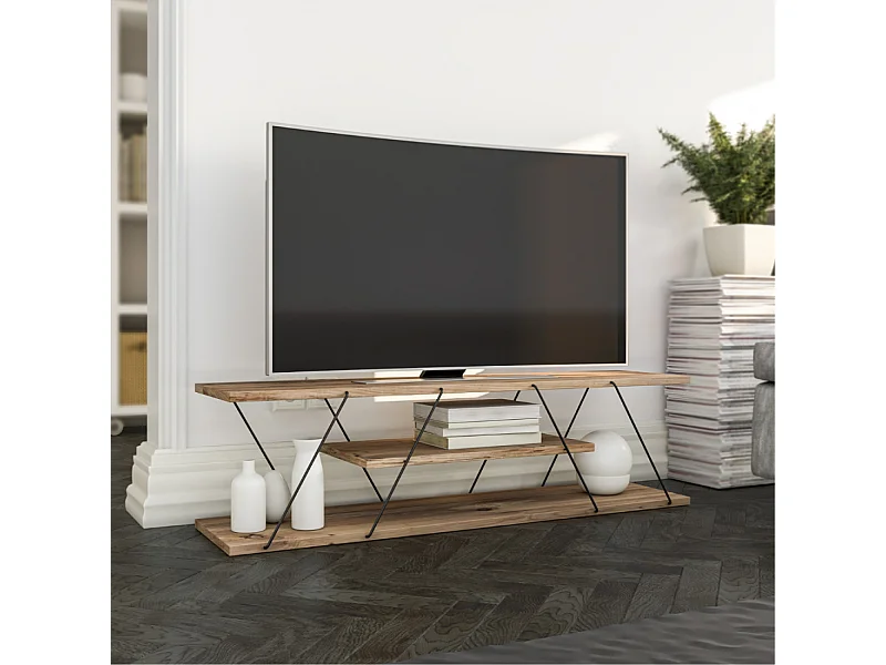 Móvel de TV design contemporâneo com prateleira HAMAR